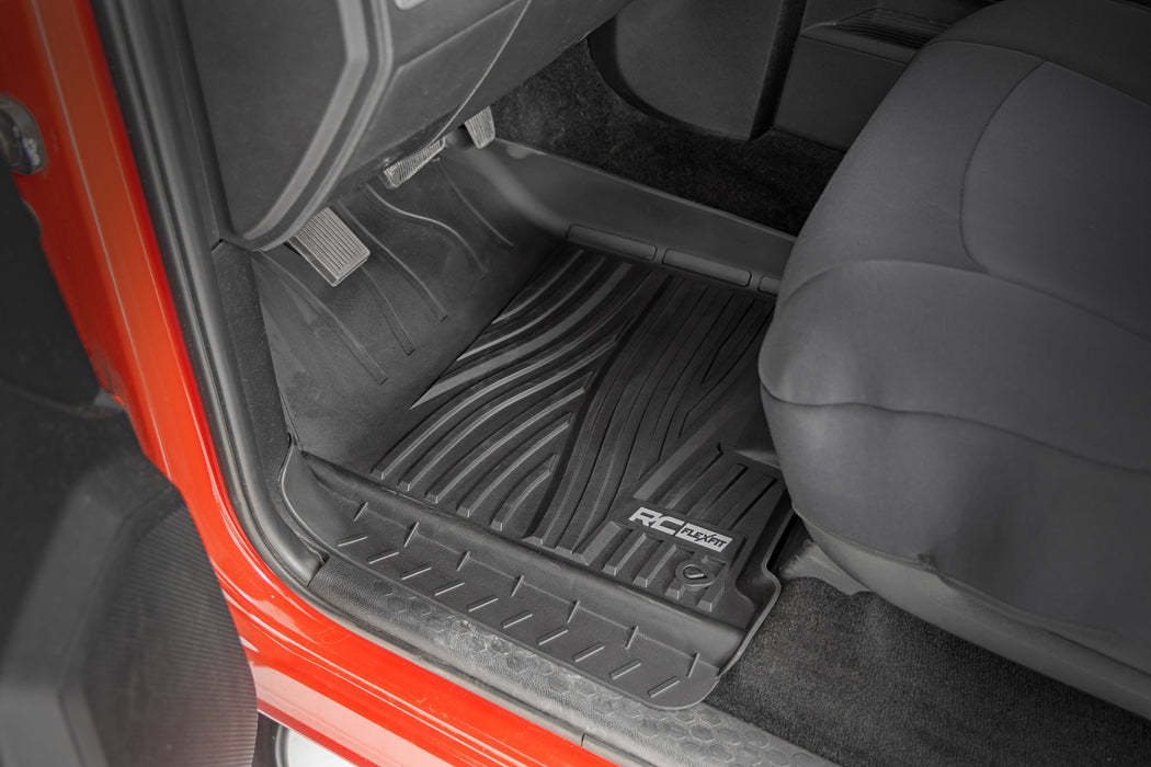 Rough Country Flex-Fit Floor Mats - FR - Crew Cab | Ram 1500 2WD/4WD (2012-2018 &amp; Classic)