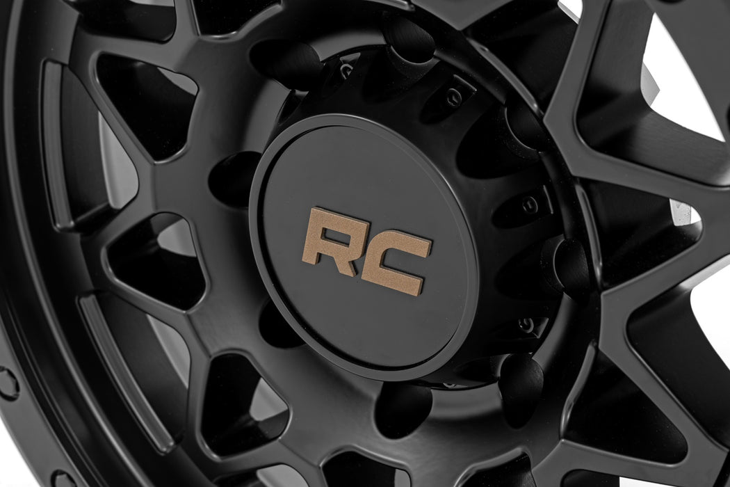 Rough Country 78 Series Wheel/Simulated Beadlock/Black/18x9/8x6.5/-12mm, view 5