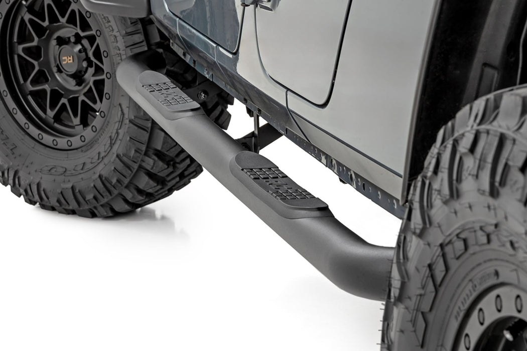 Rough Country Nerf Steps - 3-Inch Tube | Jeep Gladiator JT 4WD (2020-2026)