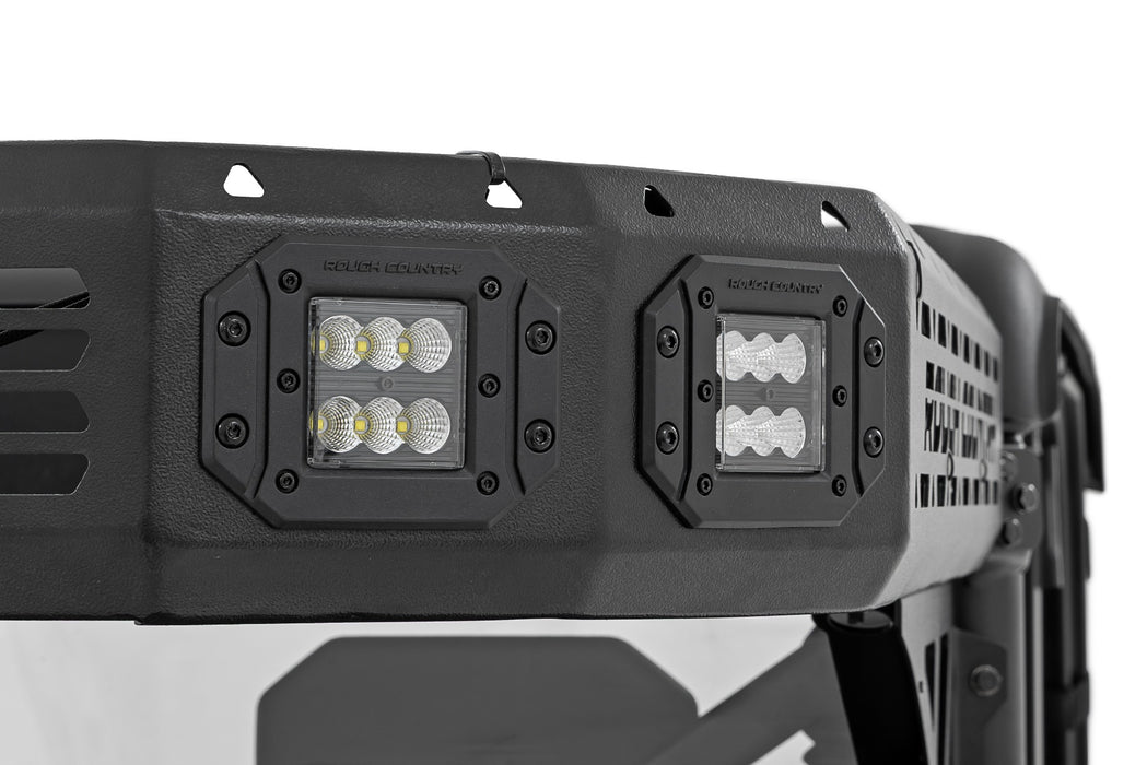 Rough Country Cargo Rack, Dual 2" Black LED Pairs, Flush Mount, CFMOTO U10 1000 PRO, CFMOTO UFORCE U10 Pro (2025-2026), view 6