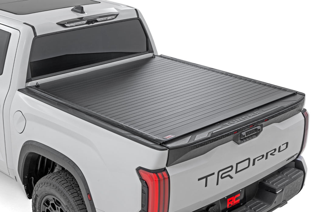 Rough Country Hard Roll Up Bed Cover, 5'7" Bed, Toyota Tundra 2WD/4WD (2022-2026)