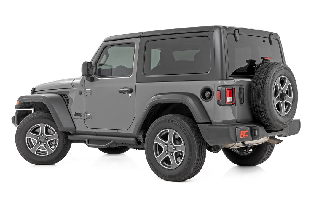 Rough Country Nerf Steps - Full Length - 2 Door | Jeep Wrangler JL 4WD (2018-2025)