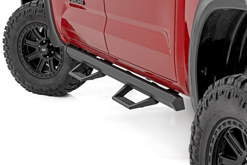 Rough Country SRL2 Adj Aluminum Steps - CrewMax | Toyota Tundra 2WD/4WD (2022-2025)