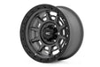 Rough Country 85 Series Wheel/Simulated Beadlock/Gunmetal Gray/Black/17x9/6x135/-12mm