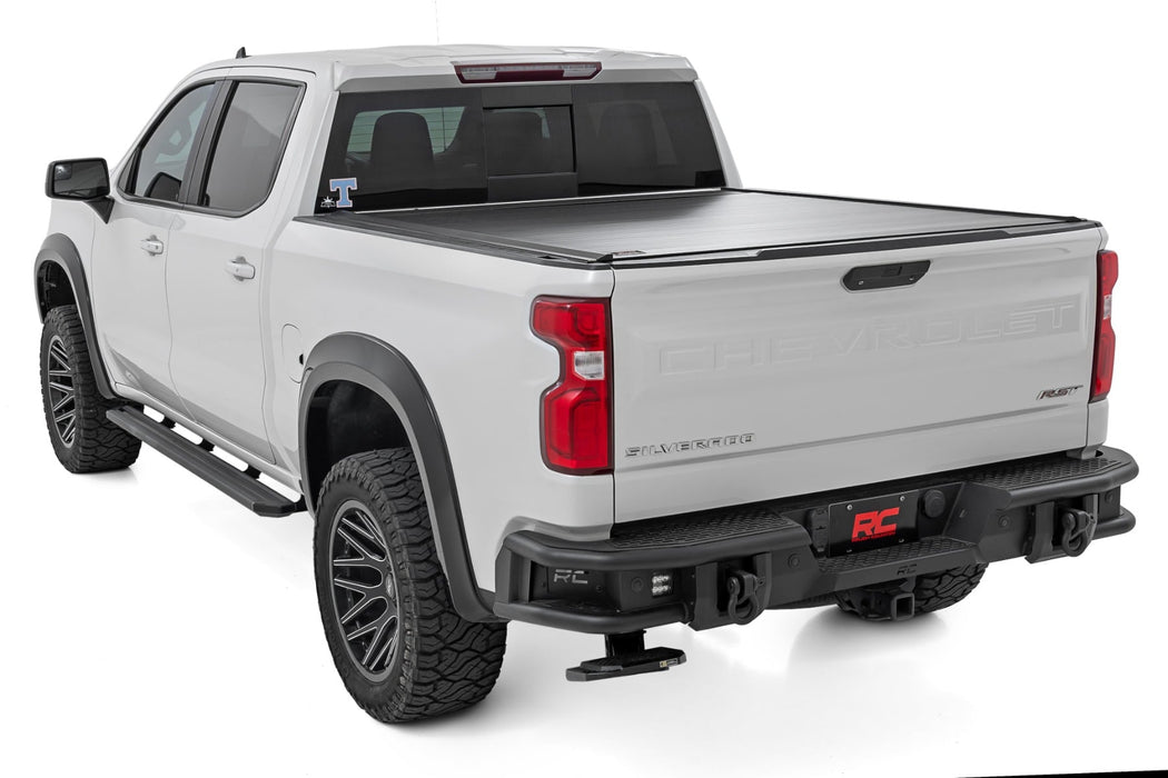 Rough Country Rear Bumper - Tubular | Chevy Silverado 1500 2WD/4WD (2019-2025)