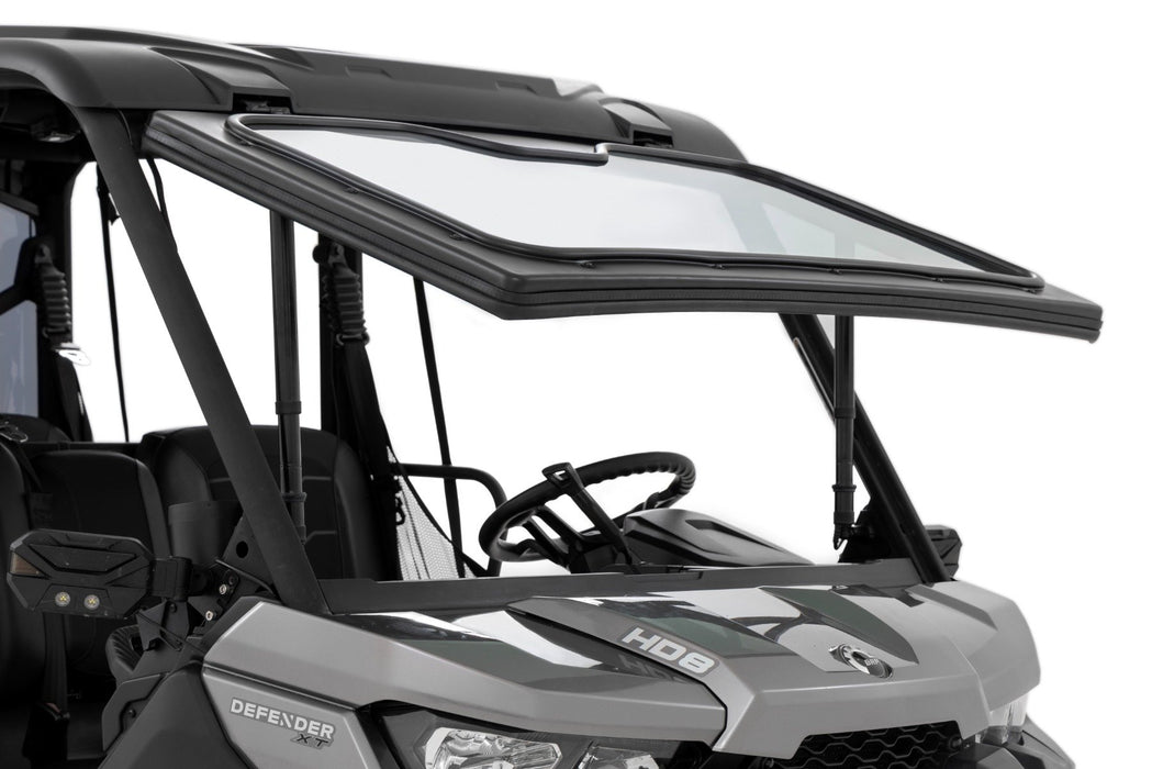 Rough Country Electric Tilt Windshield - Glass | Can-Am Defender HD 8/HD 9/HD 10