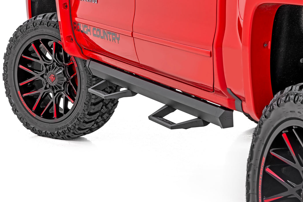 Rough Country SRL2 Adj Aluminum Step - Crew Cab | Chevy/GMC 1500/2500HD/3500HD (07-18 &amp; Classic)