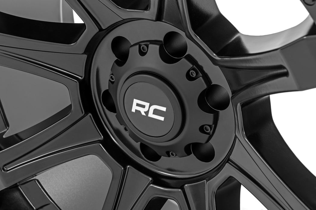 Rough Country 81 Series Wheel/One-Piece/Semi Gloss Black/20x9/6x135/0mm, view 4