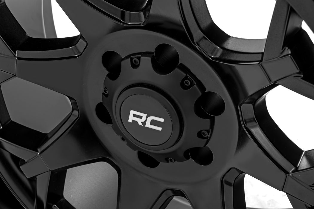 Rough Country 80 Series Wheel/One-Piece/Semi Gloss Black/20x9/6x135/0mm