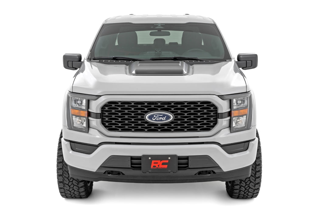 Rough Country Hood Scoop - M7 Carbonized Gray | Ford F-150 2WD/4WD (2021-2026)