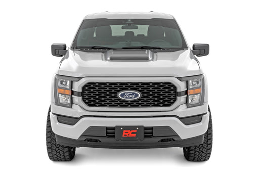 Rough Country Hood Scoop, M7 Carbonized Gray, Ford F-150 2WD/4WD (2021-2026), view 2