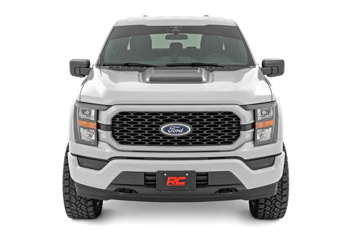 Rough Country Hood Scoop, DB Shelter Green, Ford F-150 2WD/4WD (2021-2025), view 2