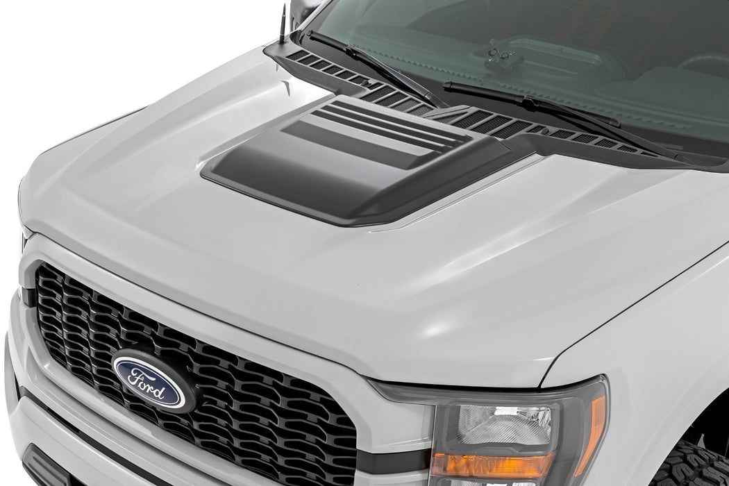 Rough Country Hood Scoop - EA Hot Pepper Red | Ford F-150 2WD/4WD (2021-2025)