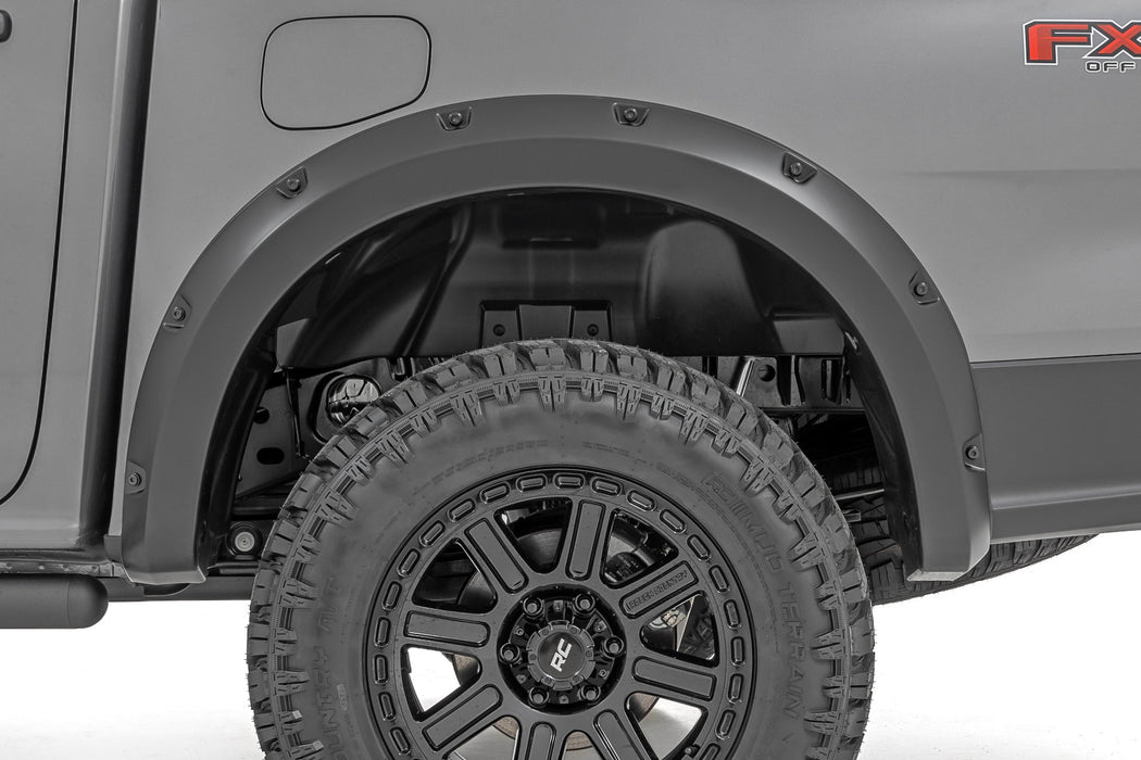 Rough Country Pocket Fender Flares, E7 Velocity Blue, Ford Ranger 2WD/4WD (2024-2026), view 5