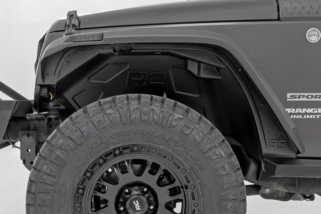 Rough Country Wheel Well Liners, Front & Rear, Jeep Wrangler Unlimited 2WD/4WD (2007-2018), view 2