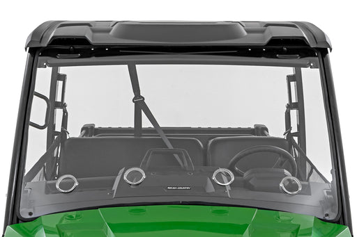 Rough Country Vented Full Windshield, Scratch Resistant, John Deere Gator XUV 835