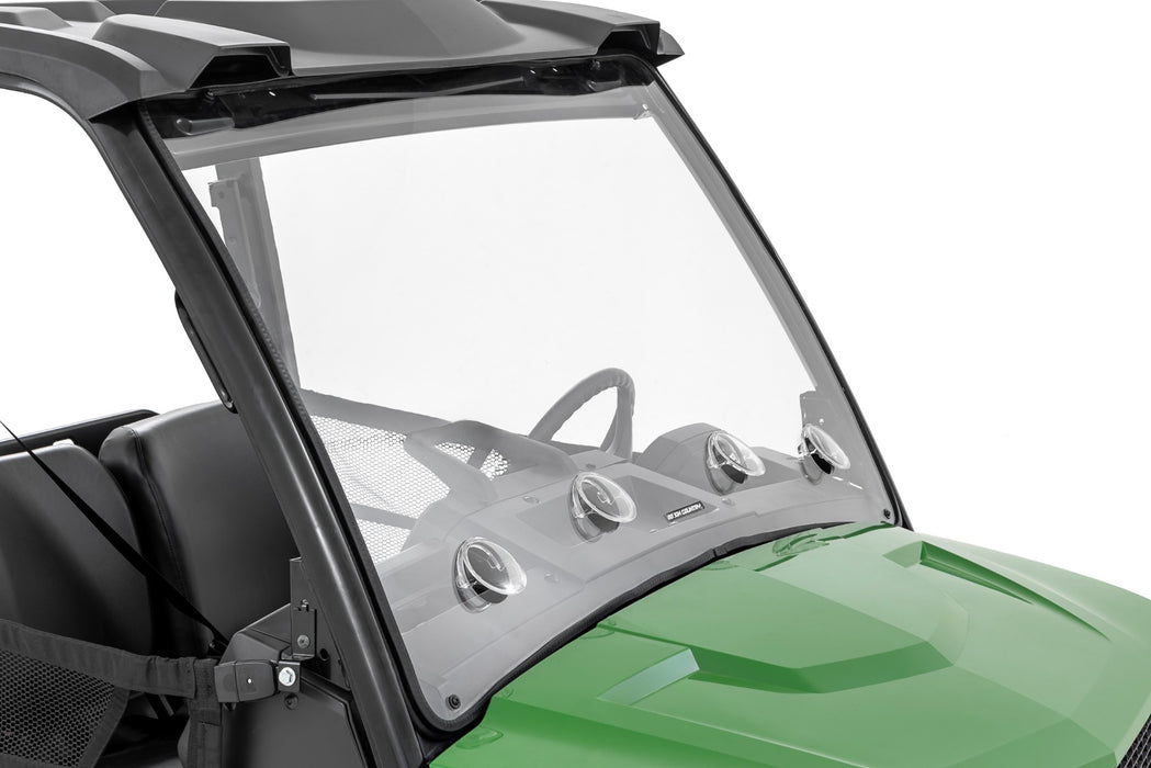 Rough Country Vented Full Windshield - Scratch Resistant - John Deere Gator XUV 835