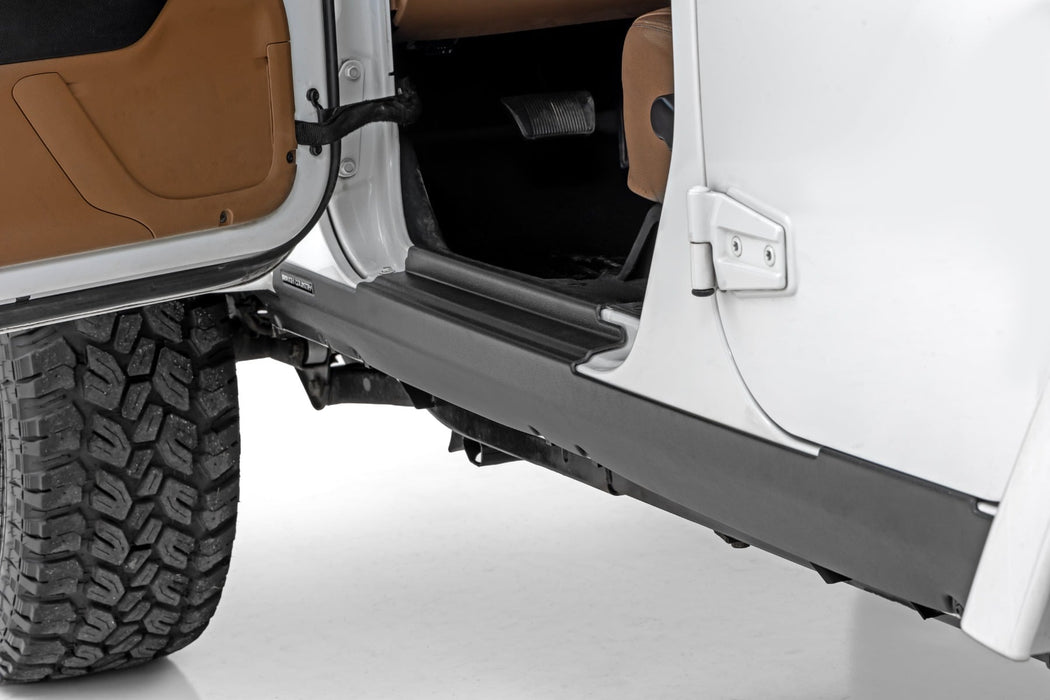 Rough Country Trail Cladding - Rocker Sill Plates | Jeep Wrangler Unlimited 2WD/4WD (07-18)