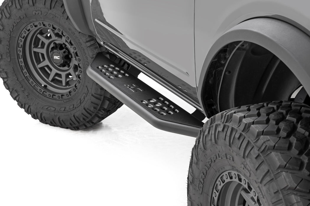 Rough Country OV2 Running Boards - Side Step Bars - 2-Door | Ford Bronco (2 Door) (21-25)