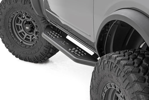 Rough Country OV2 Running Boards, Side Step Bars, 2-Door, Ford Bronco (2 Door) (2021-2025)