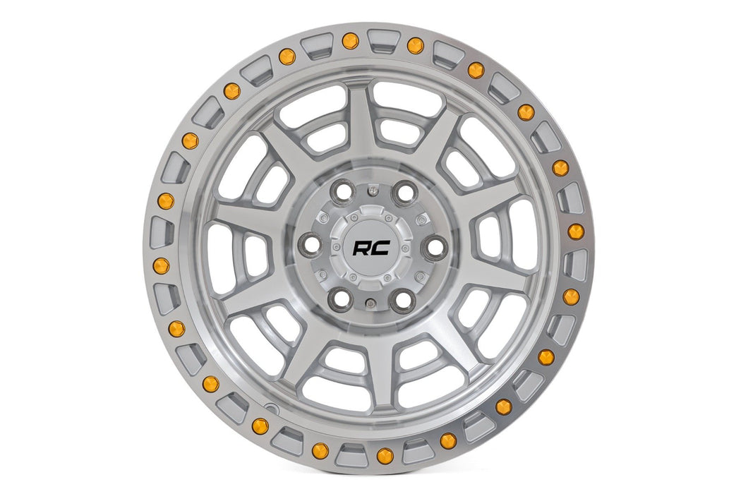 Rough Country 85 Series Wheel / Simulated Beadlock / Full Machine / 17x9 / 5x5 / -12mm