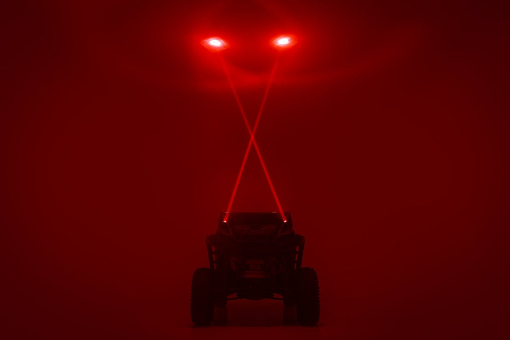 Rough Country Laser Whip Light Kit - RGBW - 2400 Lumens - Pair