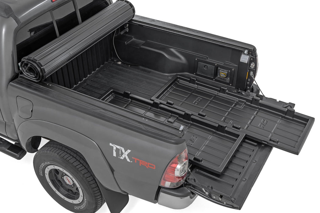 Rough Country Truck Bed Cargo Storage Tray - Medium Bed Storage Tray - Easy Access | Toyota Tacoma (05-25)
