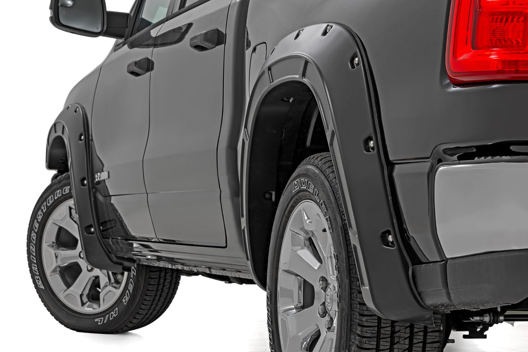 Rough Country Fender Flares - Defender - PSE Silver Zynith | Ram 1500 2WD/4WD (2025)