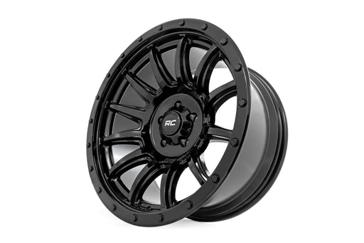 Rough Country 90 Series Wheel/One-Piece/Gloss Black/20x9/6x5.5/-12mm, view 2