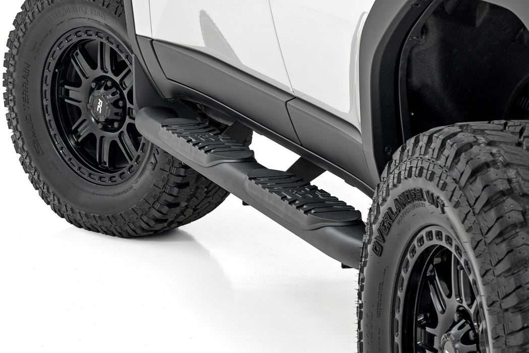 Rough Country Oval Nerf Steps - Black | Toyota Land Cruiser 4WD (2024-2025) | P/N 21018