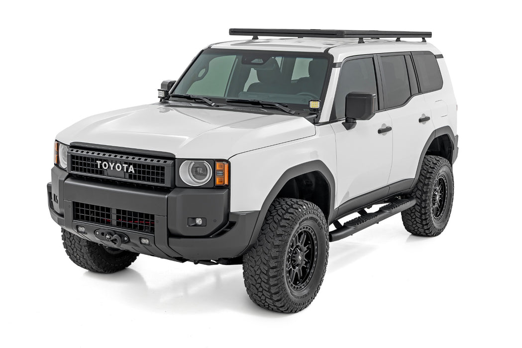Rough Country Oval Nerf Steps - Black | Toyota Land Cruiser 4WD (2024-2025) | P/N 21018