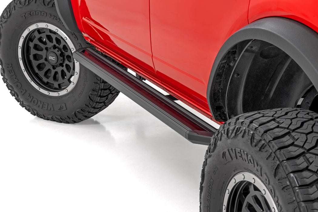 Rough Country Multi-Color LED Running Boards - 4-Door | Ford Bronco 4WD (2021-2025)