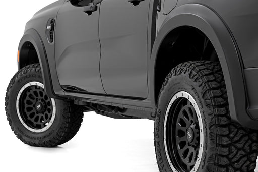 Rough Country Fender Flares, Sport, G1 Absolute Black, Ford Ranger 2WD/4WD (2024-2025)