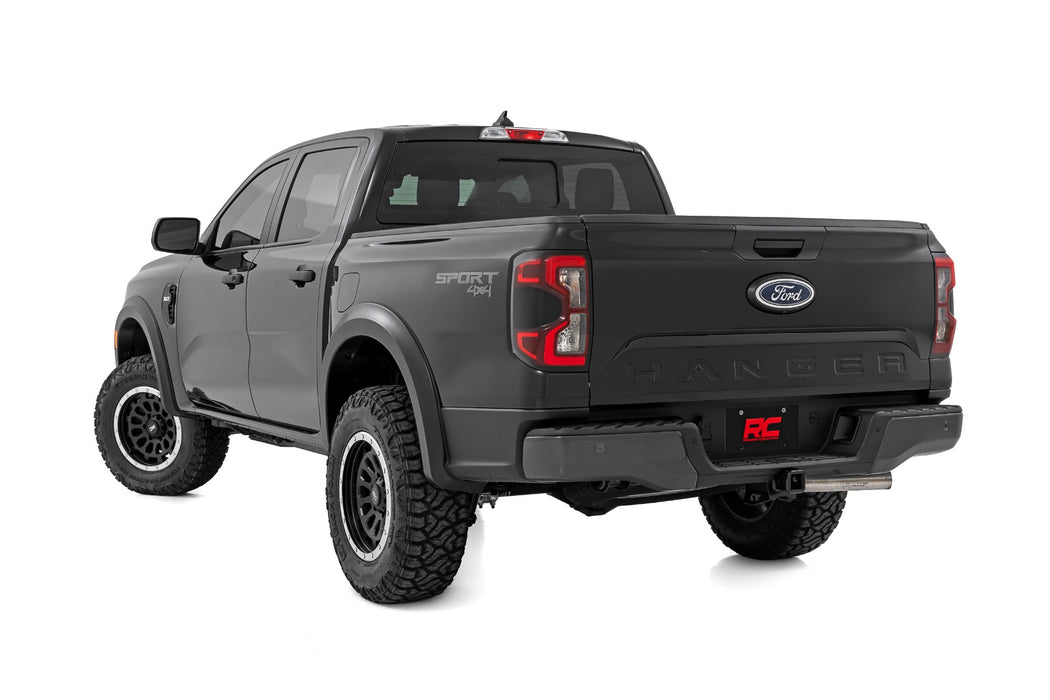 Rough Country Fender Flares, Sport, JS Iconic Siver, Ford Ranger 2WD/4WD (2024-2025), view 3
