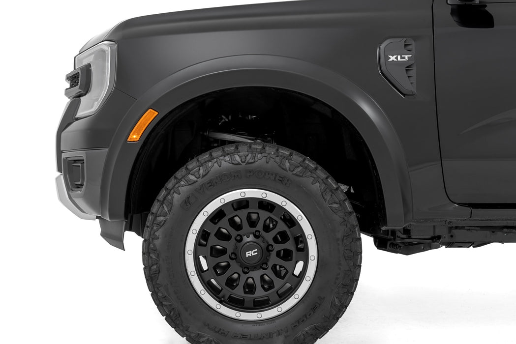 Rough Country Fender Flares, Sport, NE Cactus Gray, Ford Ranger 2WD/4WD (2024-2025), view 4