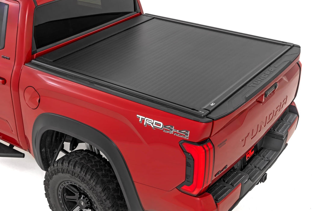Rough Country Powered Retractable Bed Cover - 5'7" Bed | Toyota Tundra 2WD/4WD (2022-2026)