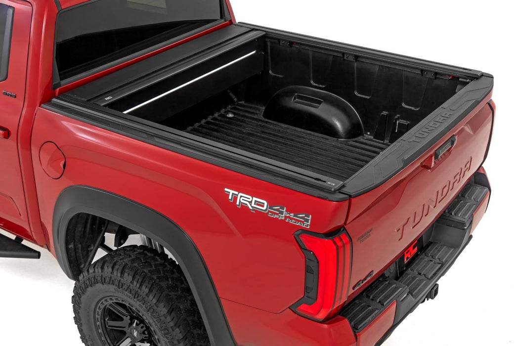 Rough Country Powered Retractable Bed Cover - 5'7" Bed | Toyota Tundra 2WD/4WD (2022-2026)