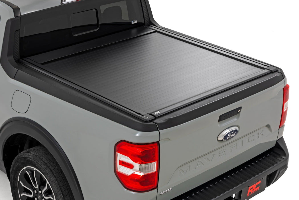 Rough Country Powered Retractable Bed Cover - 4'6" Bed | Ford Maverick 2WD/4WD (2022-2026)