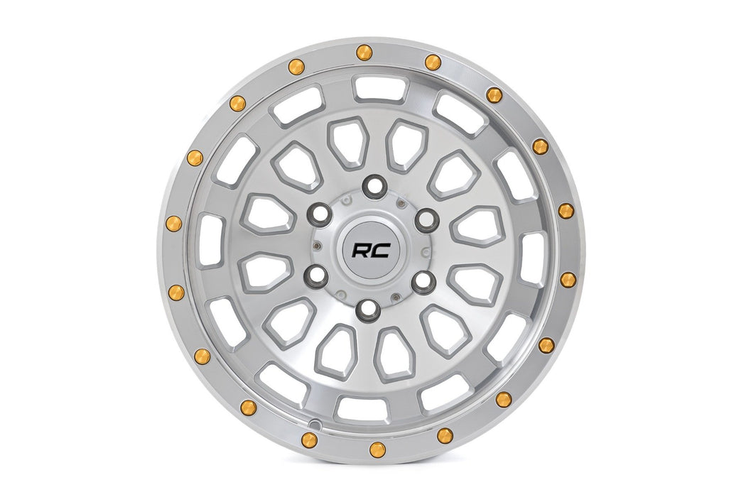 Rough Country 87 Series Wheel / Simulated Beadlock / Full Machine / 17x8.5 / 5x5 / +0mm