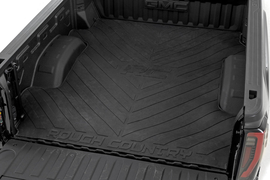 Rough Country Bed Mat - 6'9" Bed - RC Logo | Chevy/GMC Silverado/Sierra 2500HD/3500HD (20-26)
