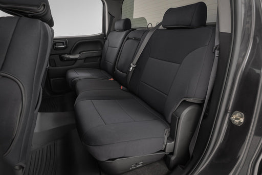 Rough Country Seat Covers, FR Bucket & RR 60/40 Bench, Chevy/GMC 2500HD/3500HD (2014-2025)