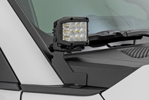 Rough Country LED Light Kit, Ditch Mount, 2" Black Pair, White DRL, Toyota Land Cruiser (2024-2025), view 2