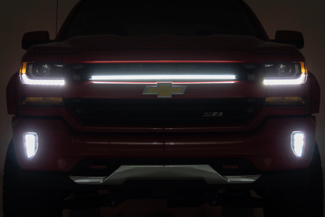 Rough Country LED Light Kit - Grille Mount - 30 Inch DRL | Chevy Silverado 1500 (16-18)