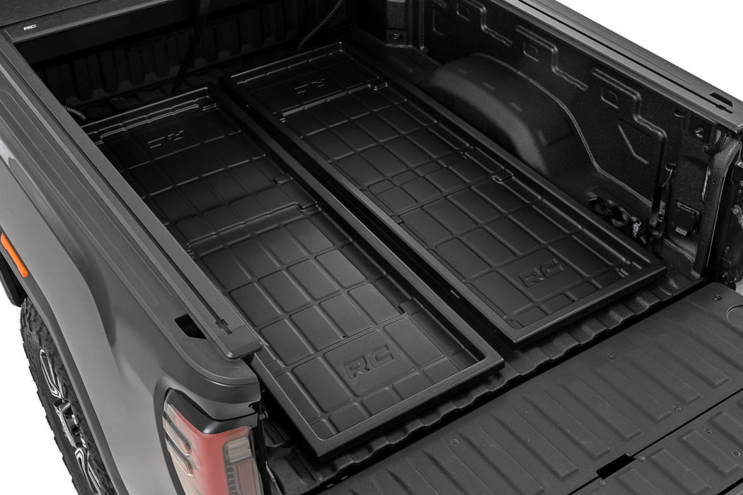 Rough Country Slide-Out Truck Bed Cargo Trays - Fits 6'7"–6'10" Bed - Easy Tailgate Access