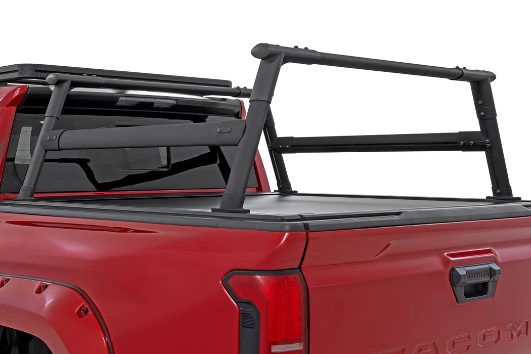 Rough Country Bed Rack - Powered Bed Cover Compatible - Aluminum | Toyota Tacoma 2WD/4WD (2024-2026)
