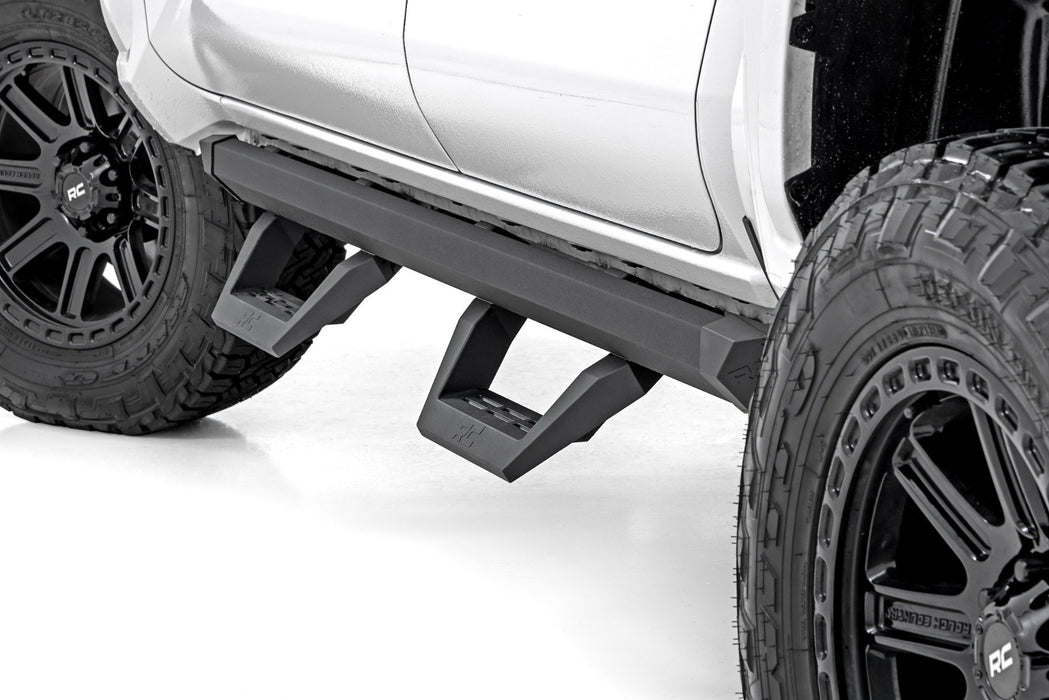 Rough Country SRX2 Adjustable Aluminum Steps - Double Cab | Toyota Tacoma 2WD/4WD (24-25)