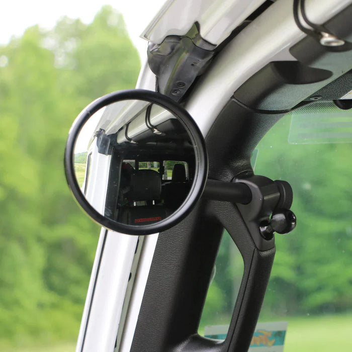 **2024** JL/JLU A-Pillar Side Jeep Mirrors with Base Mount Driver AND Passenger