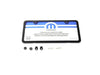 License Plate Frame, Black Stainless Steel, Slimline