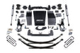 BDS 6.5" Suspension Lift Kit (Aluminum / Stamped Steel), 4" Rear Lift, Leaf Springs, NX2 Nitro Series, Chevrolet Silverado 1500 - GMC Sierra 1500 4WD (2014-2018), view 4