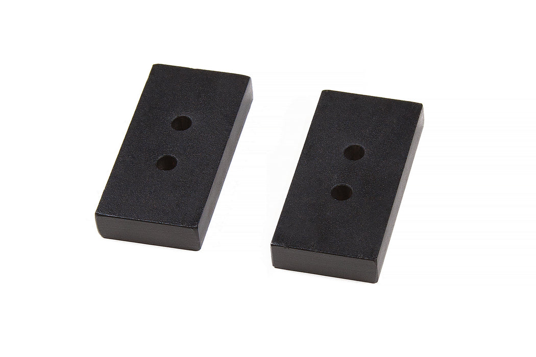 BDS Rear Lift Blocks - Dual Pin - Steel, 1 Inch Lift, 3in Wide, Universal Fitment